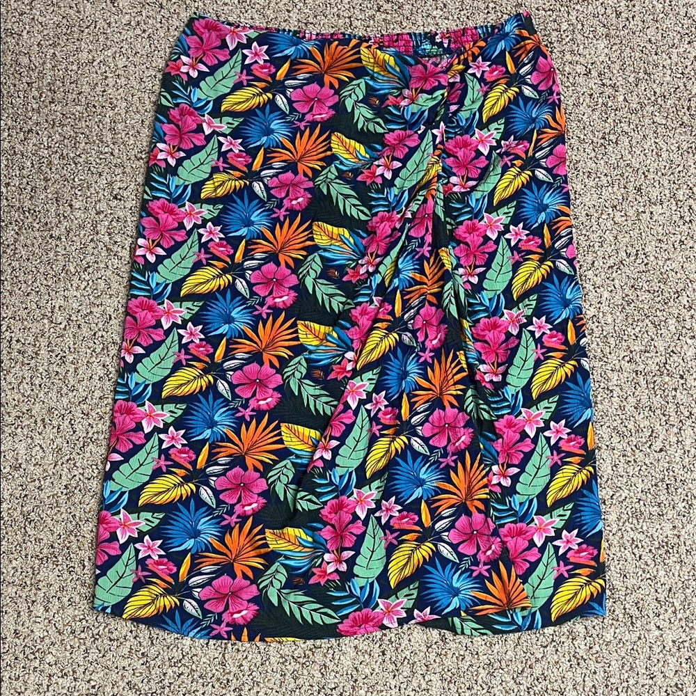 Serra Multicolor Floral Beach Skirt